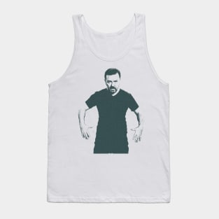 Comedy Legend  Ricky Gervais Portrait Tank Top